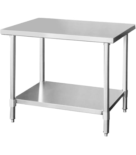 Amazon.co.jp: ステンレス 作業台 業務用 調理台 厨房 1200×600×800 板