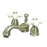 Elements of Design ES3958PX Chicago 2-Handle 4 to 8 Mini Widespread Lavatory Faucet with Brass Pop-u