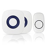 ワイヤレスチャイム BigFox ドアチャイム 呼び出しチャイム ドアベル 呼び鈴　チャイムセンサー300M受信距離 配線工事不要 呼出音楽52メロディー選択可 玄関 介護用 ナースコール業務用 店内