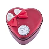 URIJK 造花 高級石鹸の花 枯れない お花 薔薇 石鹸 バラハート型ギフトボックス 誕生日 結婚 記念日 卒業 入学 出産 お祝い，６本