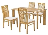 関家具 ダイニングセット ライトブラウン 幅135×奥行80×高さ70cm ダイニング5点セット 244794