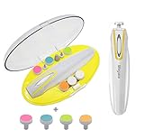 電動赤ちゃん爪切りセット ベビーレーベル LEDライト付き ベビーレーベル ネイルケアセット ベビー用　爪やすり　ママ　爪磨き