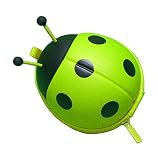 数量限定入荷 てんとう虫 カードケース レッド オレンジ グリーン イエロー 4色 キッズ 出産祝い プレゼント ギフト (グリーン)