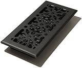 Decor Grates 4-inch by 10-inchゴシックブラックスチール床登録 AGH410-BLK 1