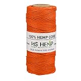 【NS HEMP】麻紐 手芸用 麻紐0.5mm 長約120m [並行輸入品] (11# オレンジ)