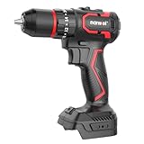 NANWEI 電動振動ドライバドリル 最大60N·m 充電式ドリルドライバー マキタ18Vバッテリー対応 20+3段階トルク調整 ブラシレスモーター 無段変速 小型軽量 LEDライト 正逆転切替 ネジ締め/ネジ外し/穴あけ 本体のみ 【バッテリー・充電器別売り】