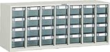 トラスコ 横型バンラックケースWUN型(引出D-1 28個)792×240×314mm【代引不可・メーカー直送品】 WUN-28D