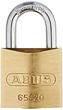 ABUS 65/20 C KD .75 Inch All Weather Solid Brass Keyed Different Padlock with Hardened Steel Shackle