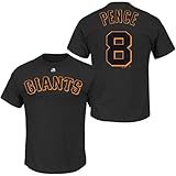 ハンターペンス# 8 San Francisco Giants MLBメンズName & Number Tシャツブラック( XXL )