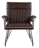 AZUMAYA 1人掛けソファ オルム(幅72cm素材/合皮) ORM-125BR