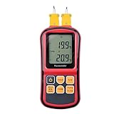 (inkint)デュアルチャネル熱電対センサー デジタルプローブ温度計 テスター J,K,T,E,N とR Sタイプ