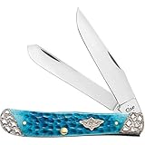 Item No 53236 WR Case and SonsカトラリーSlanted & Worked Bolster Caribbean Blueボーントラッパー
