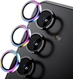 Hohotoon Galaxy S24カメラ保護フィルム ギャラクシー S24 カメラフィルム レンズカバー アルミ合金製＋AR高透過率強化ガラス 0.25mm超薄レンズ保護ケース 9H 防爆裂 ・耐衝撃・スクラッチ防止・露出オーバー防止・ケースに干涉なし (多色 1セット)