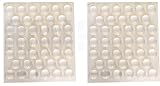 80pc ram-pro 3 / 8 "サーフェスセーバープラスチック粘着バンパーパッド – Protects Floors & Furniture