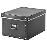 IKEA イケア FJALLA ふた付きボックス - ダークグレー 403.382.88,40338288