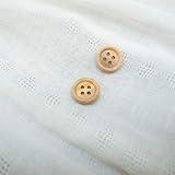 【丸型(シンプルデザイン)】ウッド（木）ボタン（olive wood オリーブの木）#OL320 4穴13mm 2個セット