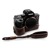 kinokoo SONY ソニー A9 / A7R III (A7R3) / A7Ⅲ 専用カメラケース ILCE-9 / A7R3 ボディケース バッテリーの交換でき 三脚ネジ穴付き(コーヒーBとリストストラップ)