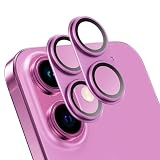 AUNEOS 対応 iPhone 16 / iPhone 16 Plus カメラフィルム カメラ保護対応 アイフォン 16 / 16 プラス カメラカバー ぴったりフィット一体感 アルミ合金＋9H強化ガラス製 高透過率 防滴 防塵 自動吸着 貼り付け簡単 露出オーバー防止【2枚セット】