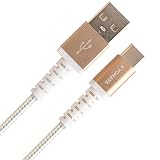 KYOHAYA USB Type C ケーブル アンドロイド 充電ケーブル タイプｃ充電ケーブル android 急速 丈夫 ナイロン 強靭 断線 しにくい スマホ 急速充電 データ転送 AQUOS/Xperia/Galaxy/OPPO/HUAWEI/HTC/ZenFone/MOTO/LG 各種対応 CONNECT GEAR TOUGH-2 C (1.2m, ホワイト)