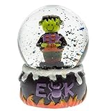 MiniセラミックとガラスハロウィンWater Globes、4 "
