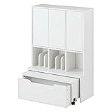 学習デスク 3点セット コンパクト シェルフ デスク ロータイプ PCデスク ランドセルラック ホワイト