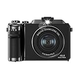 4K デジカメ WIFI機能 4800万画素 前後カメラ 18倍ズーム 3.0インチ大画面 4K動画撮影 オートフォーカス 広角 マクロ 手振れ補正 外付けストロボ対応 カメラ本体/データケーブル/電池1個/手首ひも/カメラワイパーメモリカードは付属していません 初心者 セット 修学旅行 学生 誕生日 プレゼント （黒）