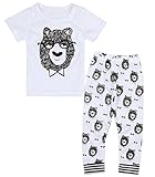 (シャンディニー) Chandeny ベビー服 幼児 上下セット 半袖 Tシャツ パンツ イラスト アニマル プリント 16115 100cm