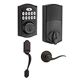 Kwikset SmartCode 913デッドボルトfeaturing SmartKey with Arlington Handleset 99130