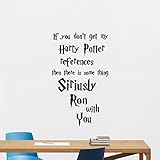 Harry Potterハリーポッター引用壁デカールをGet Myない場合参照Nurseryキッズ赤ちゃん寝室ビニールステッカーCartoonsムービーレタリングBoyキッズ壁アート保育園装飾壁画85