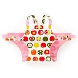 どこでもサポート赤ちゃん安心チェアベルト　おしゃれリンゴのひみつ（スケアー地・アイボリー）　B2603800　日本製