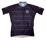 VOMAX Sporting Kansas Cityセカンダリ半袖サイクリングジャージー ブルー