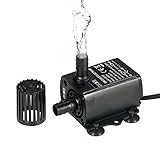 Decdeal USB 水中ポンプ 水槽 DC5V 超静か ミニウォーターポンプ ブラシレス 防水