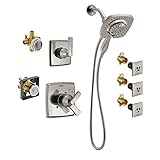 Delta KS17264I-DRB03-SS Ashlyn Monitor Shower Kit with In2ition, 3-Setting 2-Port Diverter, and 3 H2