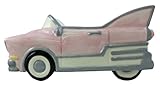 Accents & Occasions Ceramic Pink Car Planter or Flower Arrangement Vase, 2-1/4-Inch