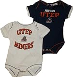 UTEP Miners Texas 2pcクリーパーOnesie Set 12月ベビー乳児