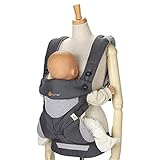エルゴベビー ベビーキャリア Four Position 360 クールエアカーボングレー 1年保証 BC360PBLKGRY ERGOBABY [並行輸入品]