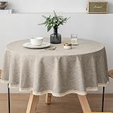 stawink テーブルクロス 円形 丸型 北欧 撥水 防水 お洒落 可愛い レース 円型 140cm