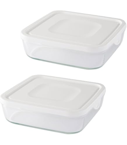 Amazon｜iwaki イワキ 耐熱ガラス パック&レンジ BOX ハーフ ホワイト