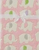 Cutie Pie Girls' Pink Elephants Baby Blanket 30 x 36 by Cutie Pie Baby