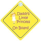 Princess003 On Board Car Sign New Baby / Child Gift / Present / Baby Shower Surprise by mybabyonboar