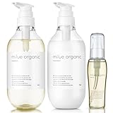 ミルエ オーガニック シャンプー 美容室専売品 アミノ酸シャンプー (シャンプー500ml＆トリートメント500ml＆ヘアオイル) 毛髪診断士監修【ギフトセット】