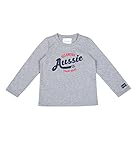 Oceankids 小さな女の子 グレーコットンプルオーバースウェットシャツ（オージープリント付き） 6T 5-6 歳