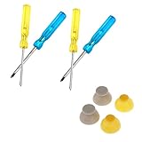 IPOTCH ニンテンドーゲームキューブコントローラに対応　2ペア　ジョイスティックキャップ　 4ピースドライバー　アクセサリー　