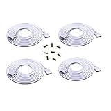 4pcs /パック2M 6.56ft 4色RGB延長ケーブルLEDストリップコネクタ延長ケーブルコードワイヤ4ピンLEDコネクタ（SMD用）5050 3528 2835 RGB LEDライトストリップ