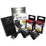 str 純正品を超える大容量980mAh高性能 パナソニック 互換 バッテリー DMW-BLE9 DMW-BLG10 ライカ 互換 BP-DC15 2個&デュアルUSBチャージャー DMW-BTC9 DMC-GX7 Mark II/DMC-TZ85/DC-TZ90/DC-TZ95/DMC-TX1/DC-TX2/DC-LX100M2/DC-GX7MK3L/DC-G100V/D-LUX8/D-LUX7