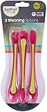 Brother Max Weaning Spoon Set x 3 - Pink/Green