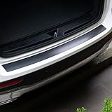 XUKEY 車用リアバンパープロテクター 車リアバンパーラバーガード バンパーガード車用ドアフィルム 自動車ストリップ プロテクターフィルム 車用バックドアフィルム カーボンファイババンパー ドアエッジプロテクター 104cm*8.5cm