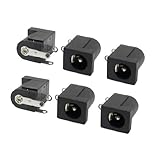 uxcell ステレオジャック子PCBマウントコネクタ　2.1x5.5mmソケット　3ピン