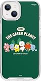 【elago】iPhone13対応 クリアBT21公式グッズ クリアケース 透明 スマホケース [Apple iPhone13ケース対応] LINE FRIENDS BT21 THE GREEN PLANET フォレスト