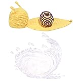 Lovoski 赤ちゃん　ニット　かぎ針編み　カタツムリ　ビーニー　毛布　写真撮影　背景　1セット